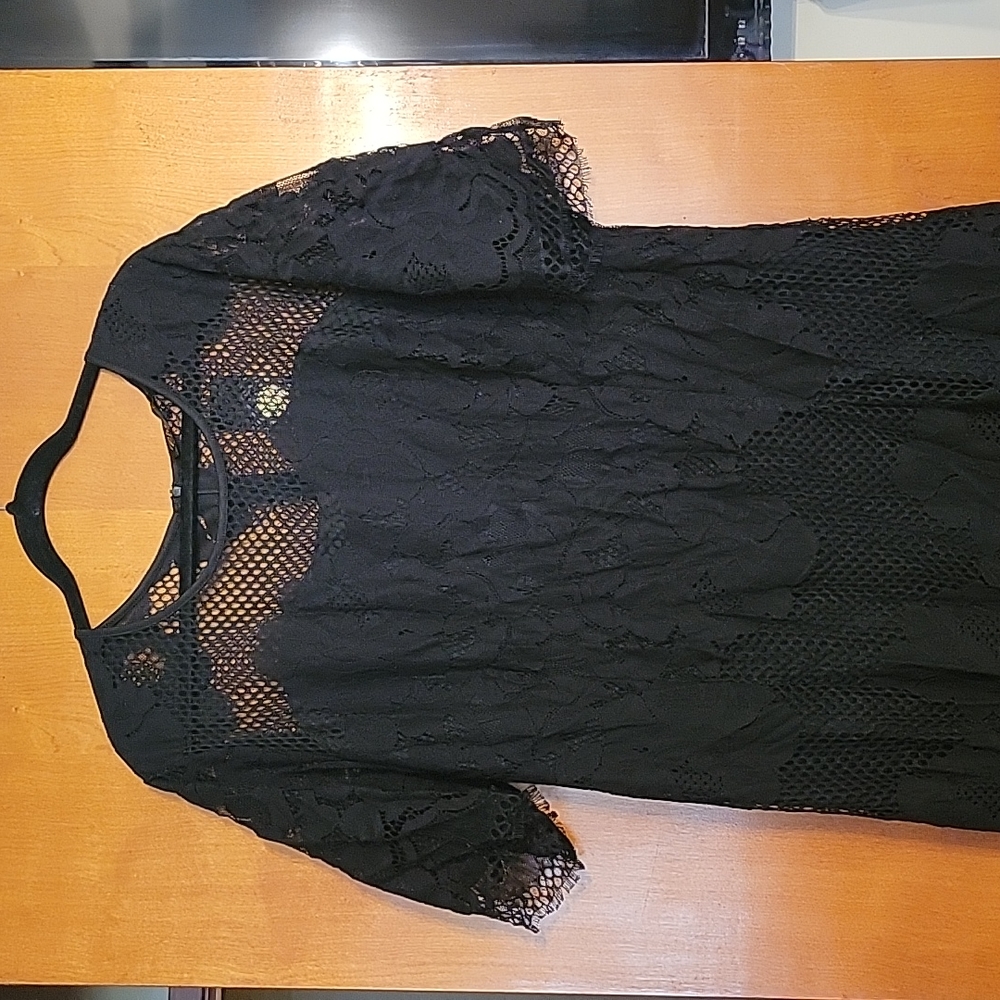 Black lace dress 2x